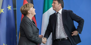 Angela Merkel und Matteo Renzi