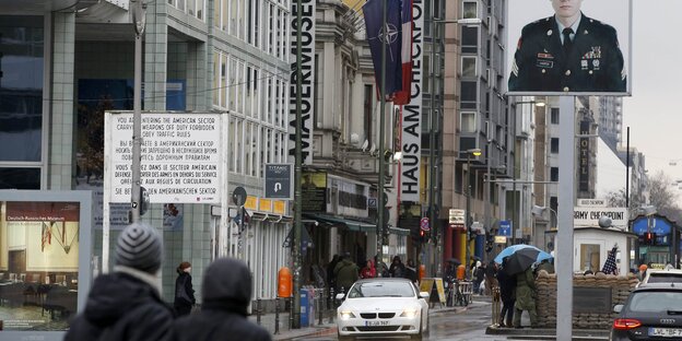 Checkpoint Charlie in Berlin.